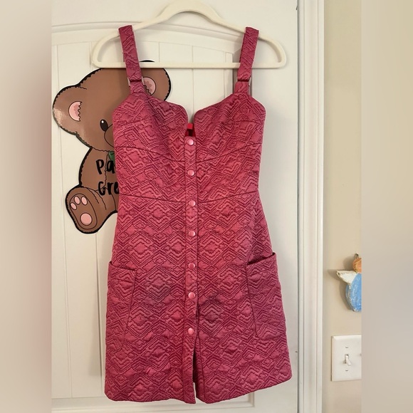 Alexis Pink Textured Mini Dress - Picture 1 of 2